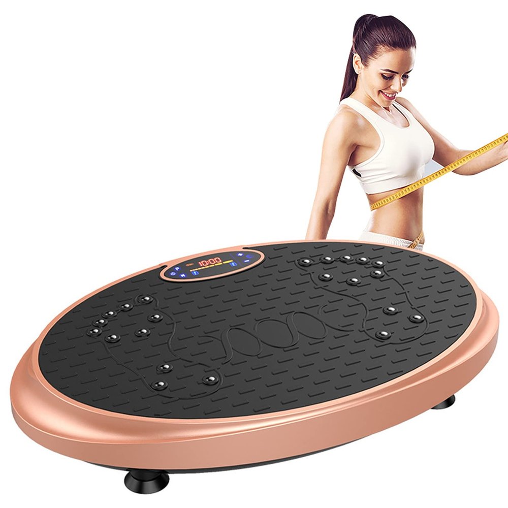 HAIZON Vibration Platform Workout Machine | Exercise Equipment for Home Workout Equipment Includes, Remote Control & Balance Straps Included