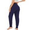 WiWi Women's Viscose from Bamboo Maternity Pants Soft Over The Belly Pregnancy Leggings High Waist Stretchy Bottoms S-XL, Navy, Small view 2