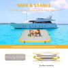 GONFLABLE Inflatable Floating Dock for Adult, 12x6ft Inflatable Swimming Water Platform Raft with Air Pump& Carry Bag, Floating Island Mat for Pool Lake Beach Ocean (Yellow, 12 x 6ft) view 3
