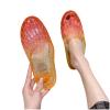 Womens Sandals Flat Beach Jelly Shoes Summer Trendy Close Toe Hollow Out Slip on Slides Dressy Casual Color Crystal Slipper Cute Outdoor Ladies Shoes Pink view 3