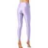 iiniim Women's Glossy Oil Yoga Pants Tights Training Sports Fitness Leggings Pantyhose High Waist Pants Purple X-Large view 2