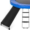 Fuliuna Universal Trampoline Ladder Slide kit, 3 Steps Wide Step Slide Ladder for Trampoline, Trampoline Accessories Include Slide and Ladder, Trampoline Slider for Children Kids Climb Up & Slide Down
