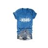 Be Kind The World is A Better Place with You Tshirt Love Like Jesus Tshirt On The Back Shirt Love Like Jesus Tshirt On The Back Casual Positive Saying Shirt V-Neck Tee Tops Bible Plus Size 4XL Blue view 2
