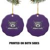 GRAPHICS & MORE Weber State University Primary Logo Porcelain Scalloped Holiday Christmas Tree Ornament - 2.8" (7.1 cm) view 2