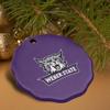 GRAPHICS & MORE Weber State University Primary Logo Porcelain Scalloped Holiday Christmas Tree Ornament - 2.8" (7.1 cm) view 4