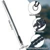 Frienda 2 Set Heavy Duty Paracord Lanyard Necklace Whistles Strap Braided 550 Keychain Lanyard for Outdoor Activities (Black, Blue, White) view 2