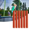 B Baosity 6Pcs Trampoline Pole Foam Sleeves Replacement Lightweight 40cm Trampoline Foam Pole Covers for Children Trampoline Accessories Tube Outdoor, Orange view 2