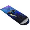 Axolotl Moon Cat Sleeping Bag for Kids Adult Boys Girls,3 Season Lightweight Warm Portable Outdoor Indoor,Waterproof Cold Weather Sleeping Bag with Compression Sack for Camping Backpacking Hiking,Blue view 4