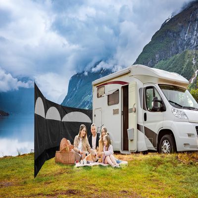 Freshnewlooks Camping Windbreak Stove Windscreen - Beach Windshield Shelter,Sunshade Screen,Winter Outdoor Caravan Privacy Shield with Top Window,for Garden Charcoal Grills BBQ Picnic