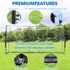 Storgem Soccer Goal,Soccer Net,Soccer Goals for Backyard,with Bow Frame,Collapsible Metal Base and 15 Training Cones (6x4Ft) view 2