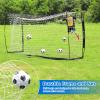 Storgem Soccer Goal,Soccer Net,Soccer Goals for Backyard,with Bow Frame,Collapsible Metal Base and 15 Training Cones (6x4Ft) view 4
