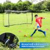 Storgem Soccer Goal,Soccer Net,Soccer Goals for Backyard,with Bow Frame,Collapsible Metal Base and 15 Training Cones (8x6Ft) view 3