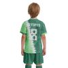 ORKY Kid Custom Soccer Jersey, Boy Personalize Name Futbol Shirt Short Set, Girl Tournament Match Uniform (Green 160cm) view 3