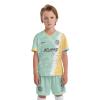 ORKY Kid Custom Soccer Jersey, Boy Personalize Name Futbol Shirt Short Set, Girl Tournament Match Uniform (Light Green 110cm) view 1