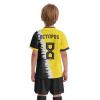ORKY Kid Custom Soccer Jersey, Boy Personalize Name Futbol Shirt Short Set, Girl Tournament Match Uniform (Yellow 130cm) view 3