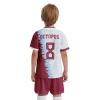 ORKY Kid Custom Soccer Jersey, Boy Personalize Name Futbol Shirt Short Set, Girl Tournament Match Uniform (White 110cm) view 3
