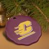 GRAPHICS & MORE Central Michigan University Logo Porcelain Scalloped Holiday Christmas Tree Ornament - 2.8" (7.1 cm) view 4