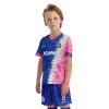 ORKY Kid Custom Soccer Jersey, Boy Personalize Name Futbol Shirt Short Set, Girl Tournament Match Uniform (Blue 160cm) view 2