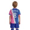 ORKY Kid Custom Soccer Jersey, Boy Personalize Name Futbol Shirt Short Set, Girl Tournament Match Uniform (Blue 160cm) view 3