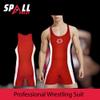 SPALL PRO US Men's Wrestling Suit Mens Wrestling Sprinter Singlet Suit Standard Singlet for Men Wrestling Uniform- Red/Medium view 4