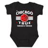 Xtreme Apparrel Chicago Retro Team Kid's Bodysuit for Basketball Fans (Black, 24M) view 1