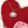 My Wife is My Best Friend, My Support System, and My Everything. I. Double Crystal Circle Necklace, Wife, Fancy Gifts for Wife, Gifts for Husband on Birthday, Gifts for Husband on Anniversary, Unique view 2