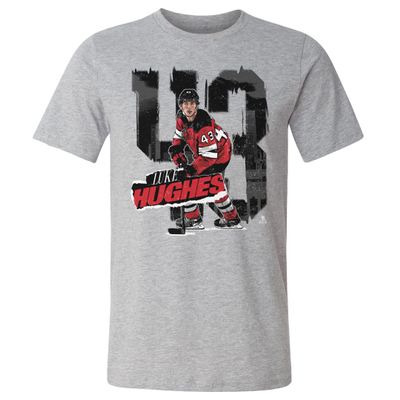 500 LEVEL Luke Hughes Shirt (Cotton, XX-Large, Heather Gray) - Luke Hughes New Jersey Rough WHT