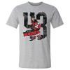 500 LEVEL Luke Hughes Shirt (Cotton, XX-Large, Heather Gray) - Luke Hughes New Jersey Rough WHT view 1