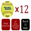 Rawlings | NCAA Soft Poly-Core Fastpitch Training Softballs | 11" & 12" Options | 12 Count view 2