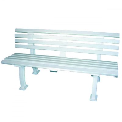 Har-Tru Courtsider Tennis Court Bench - 5 Foot (White)