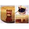 ECHEFS Rattan weave bag, retro casual vacation bag, hollow out mini bag, woven shoulder messenger bag view 4
