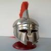 Medieval Greek Corinthian Red Plume Athenian Handmade Helmet Halloween (Adult Size) view 1