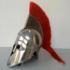 Medieval Greek Corinthian Red Plume Athenian Handmade Helmet Halloween (Adult Size) view 2