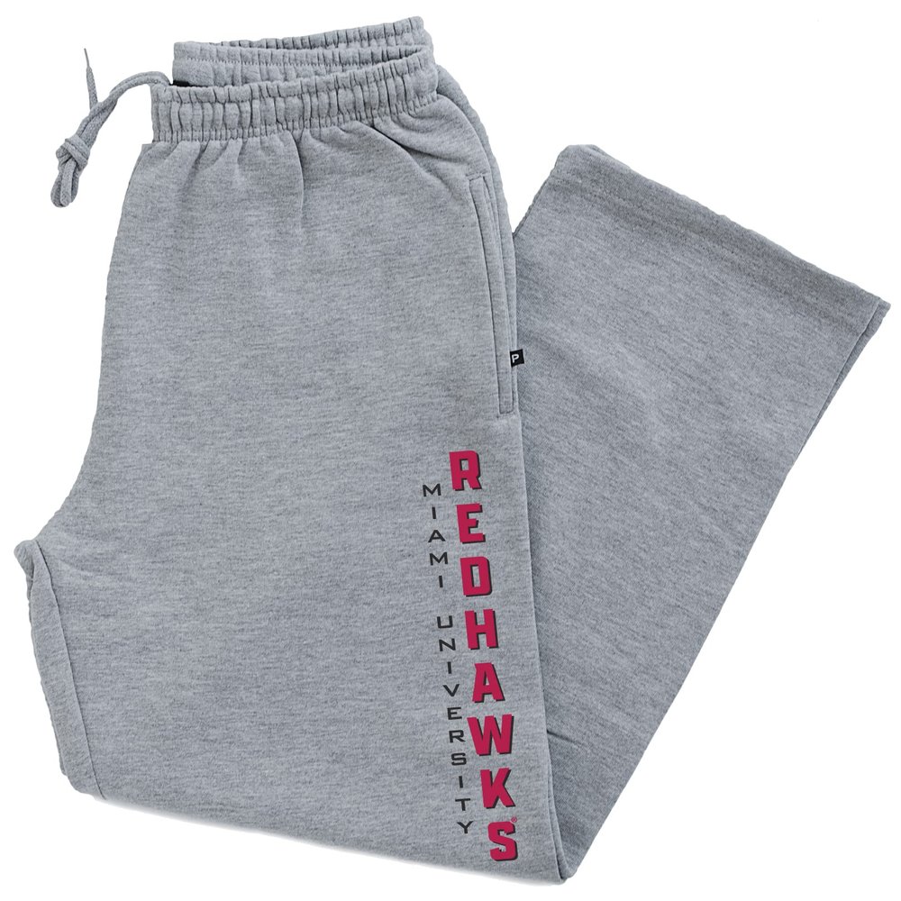 CornBorn Miami Sweatpants - Premium Fleece Vert Miami University Redhawks - Gray - 4X