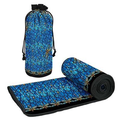 Large Oversized Microfiber Beach Towel - 40x63 Inches, Sand-Free, Quick-Drying, Ultra-Soft, Ideal for Travel, Pool, Yoga, and Camping - Includes Matching Drawstring Travel Pouch, Tiffany Dragonfly