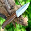 Perkin Fixed Blade Hunting Knife Full Tang with Leather Sheath, Solid & Sharp Blade Outdoor Survival Hunting Knife, Comfortable Wooden Handle Bushcraft Knife Camping Knife for Men and Women BUSH-9 view 2