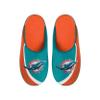 FOCO Men's NFL 2022 Big Logo Color Edge Slipper, Miami Dolphins, Medium view 1