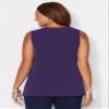 Catherines Women's Plus Size Crisscross Timeless Tank - 4X, Deep Grape view 2