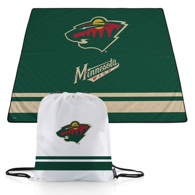 PICNIC TIME NHL Minnesota Wild Picnic Blanket, Lightweight Beach Blanket, Machine Washable, Outdoor Blanket