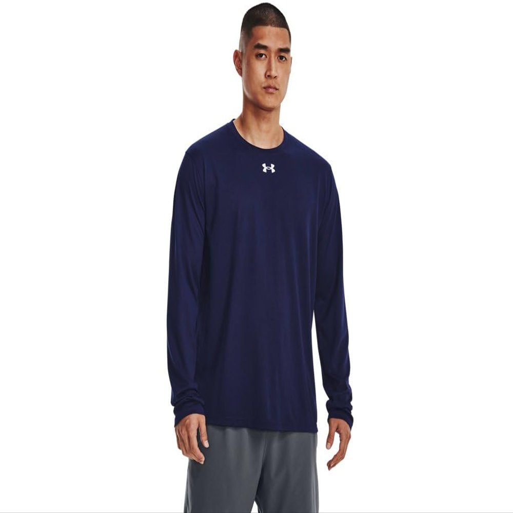 Under Armour Men's Black Navy Long Sleeve Athletic Shirt (XXL)