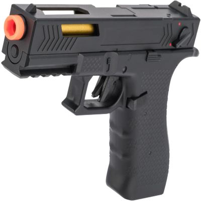 Evike Airsoft - CYMA AEP Full Auto Select Fire 17 Style Airsoft AEP w/Metal Gearbox & MOSFET (Color: Black)