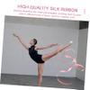 BESTOYARD 35 Pcs Dance Ribbon Ribbons Dancing Streamers Dancing Worship Streamers Rhythmic Gymnastics Ribbon Playset Ribbon Runner Wrist Ribbons Ring Satin Colorful Toy Child view 2