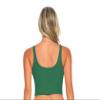 Natural Uniforms Womens Longline Wirefree Sports Bra Medium Support Padded (X-Small, True Hunter Green) view 3