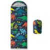Axolotl Blue Dinosaur Sleeping Bag for Boys Kids Teens Girls,3 Seasons Lightweight Warm Portable Outdoor Indoor,Waterproof Cold Weather Sleeping Bag for Camping Backpacking Hiking,Blue view 1