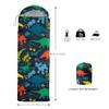 Axolotl Blue Dinosaur Sleeping Bag for Boys Kids Teens Girls,3 Seasons Lightweight Warm Portable Outdoor Indoor,Waterproof Cold Weather Sleeping Bag for Camping Backpacking Hiking,Blue view 3