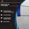 EastPoint Adjustable Volleyball Net - 10-30 ft, Black & Red - Quick Setup Portable Volleyball Net - Competition-Grade Training Equipment - Complete Outdoor Play Set - Lightweight & Compact Design view 3