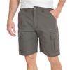 Dninmim Summer Men's Outdoor Cotton Cargo Shorts with Pockets Mid Waist Drawstring Loose Casual Half Pants Coffee view 1
