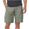 Dninmim Summer Men's Outdoor Cotton Cargo Shorts with Pockets Mid Waist Drawstring Loose Casual Half Pants Coffee view 2