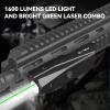 VOTATU P9L-G Tactical Light Laser Combo - 1600 Lumens LED & Green Laser Sight for Picatinny Rails with Magnetic Charger and Momentary/Constant-on Switch view 3