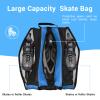FAWAIKTU Ice Skating Bag, Breathable Roller Skate Bag to Carry Roller Skate or Ice Skates Oxford Cloth Roller Skate Accessories Skate Bag for Kids Men Women Adults (Blue) view 4